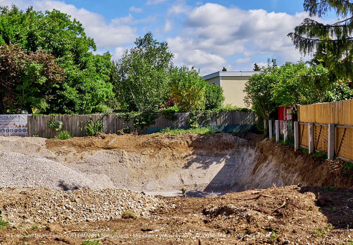 27.05.2022 - Baugrube an der Niederalmstraße 16